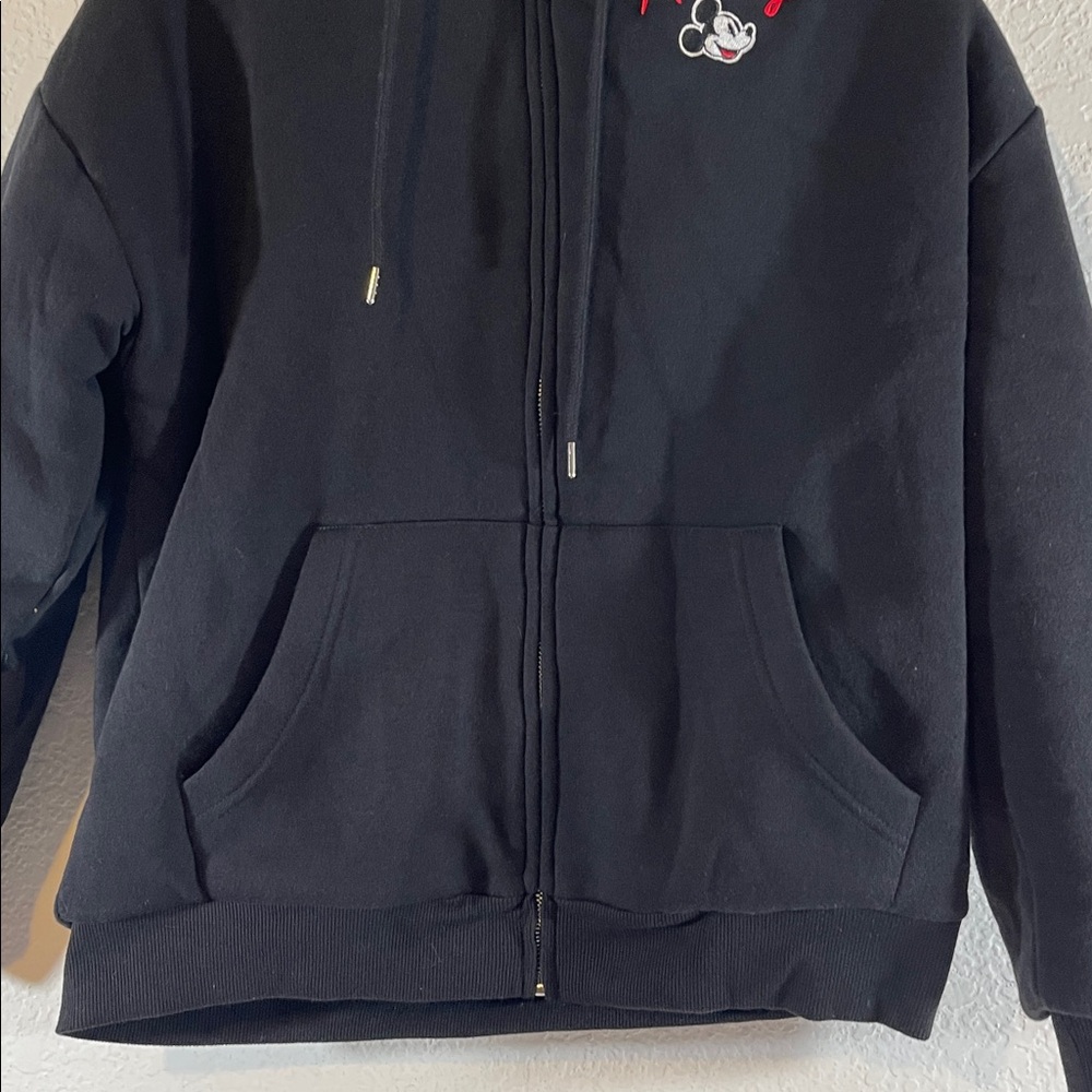 FOREVER 21 DISNEY MICKEY MOUSE ZIP-UP HOODIE SIZE SMALL - Picture 6 of 14